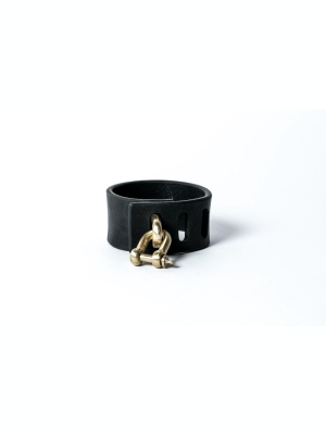 Restraint Charm Bracelet (30mm, Blk+mr)