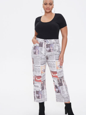 Plus Size Marilyn Monroe Cropped Jeans