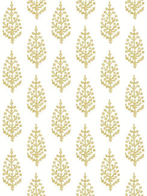 Paisley On Calico Wallpaper In Yellow From The Simply Farmhouse Collection By York Wallcoverings