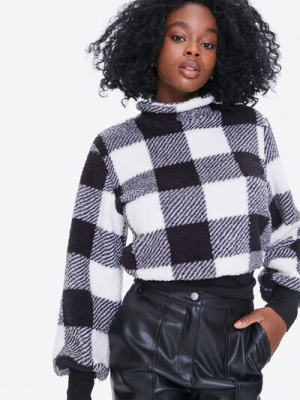 Buffalo Plaid Turtleneck Sweater