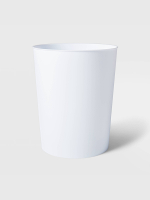 Solid Bathroom Wastebasket White - Room Essentials™