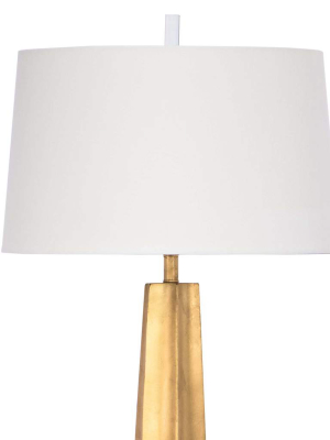 Celine Table Lamp In Gold Leaf