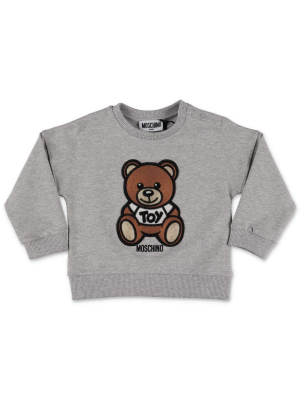 Moschino Kids Teddy Bear Embroidered Sweatshirt