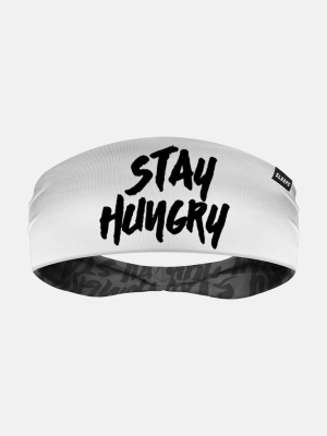 Stay Hungry White Double Sided Headband