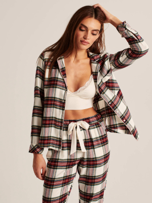 Flannel Pajama Shirt