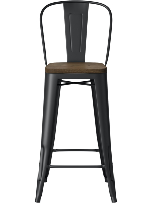 Carlisle Barstool With Wood Seat - Threshold™