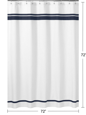 Hotel Shower Curtain White - Sweet Jojo Designs