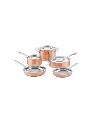 Cuisinart 8pc Copper Tri-ply Cookware Set - Ctpp-8