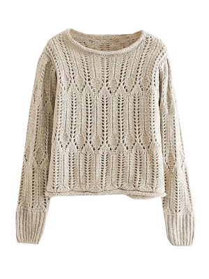 'clark' Openwork Knitted Sweater