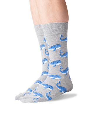 Men's Whale Crew Socks