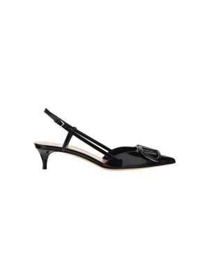 Valentino Vlogo Slingback Pumps