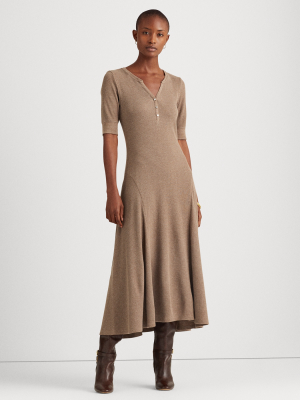 Cotton Henley Dress