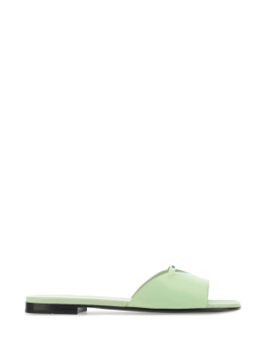 Prada Logo Strap Sandals