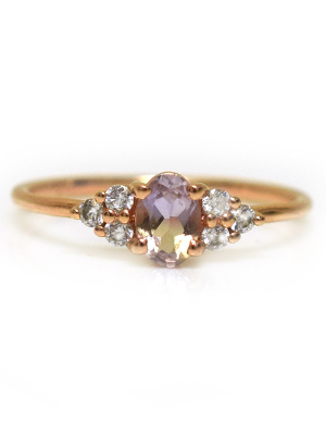 Rose Gold Ametrine & Diamond Abella Ring