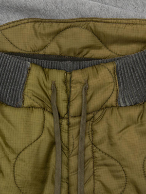 Greg Lauren 50/50 Puffy/terry Long Pants - Army