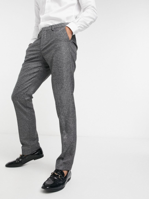 Shelby & Sons Slim Fit Suit Pants In Brushed Charcoal