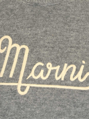 Marni Logo Embroidered Crewneck Sweater