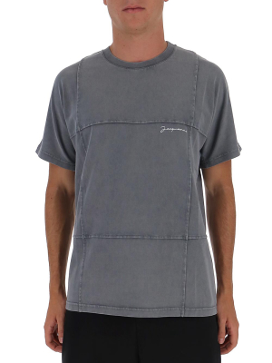 Jacquemus Checked Top Stitches T-shirt