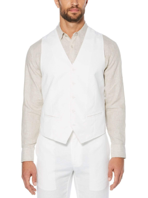 Big & Tall Linen-blend Vest
