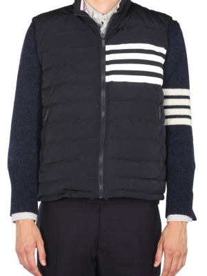 Thom Browne 4-bar Motif Zipped Gilet