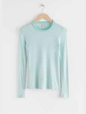 Striped Long Sleeve Top