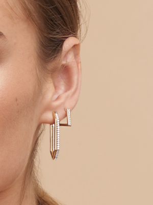 Duo Hexagon Earrings