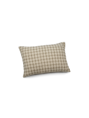 Catena Interlacing Cotton Woven Throw Pillow