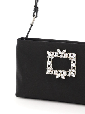 Roger Vivier Rv Nightlily Broche Vivier Buckle Mini Bag