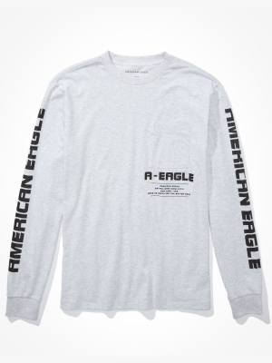 Ae Super Soft Long-sleeve Graphic T-shirt