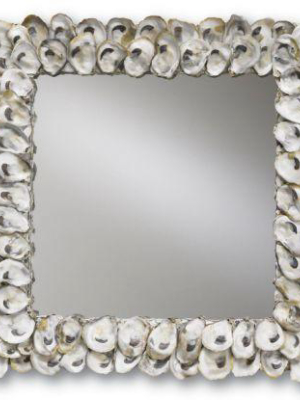 Oyster Shell Mirror Square