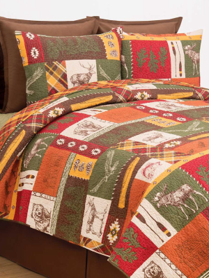 C&f Home Keaton Forest Rustic Lodge Quilt Set