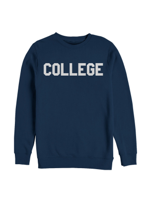 Men's Animal House College Text Sweatshirt