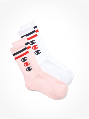 Champion Logo Crew Socks 2-pack