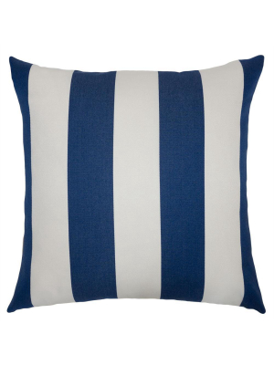 Square Feathers Home Outdoor Stripe Pillow - Royal