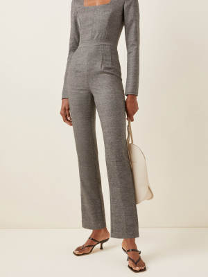 Daisy Melange Wool Jumpsuit