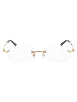 Cartier Rimless Rectangular Glasses