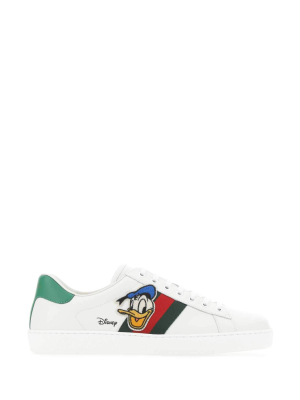 Gucci X Disney Donald Duck Ace Lace-up Sneakers