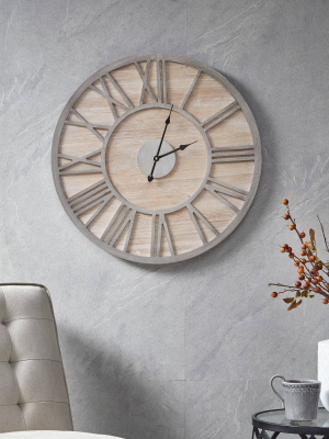 Mason Wall Clock Natural