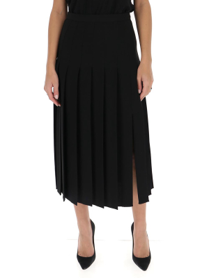 Valentino Pleated Midi Skirt