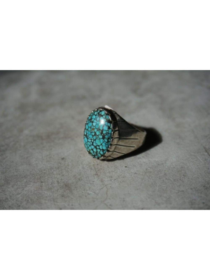 Spiderweb Turquoise Ring | Vintage