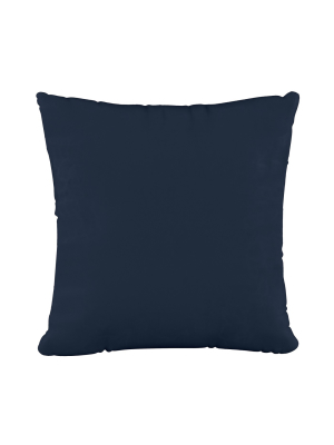18"x18" Polyester Fill Pillow With Welt In Velvet - Cloth & Company