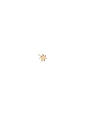 14k Diamond Itty Bitty Sun Stud