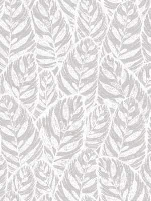 Del Mar Botanical Wallpaper In Grey From The Scott Living Collection By Brewster Home Fashions