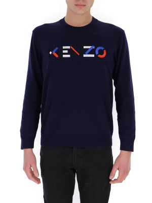 Kenzo Logo Embroidered Sweatshirt