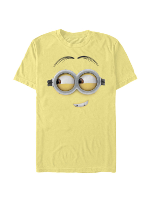 Men's Despicable Me Minions Dave Side Smile Big Face T-shirt