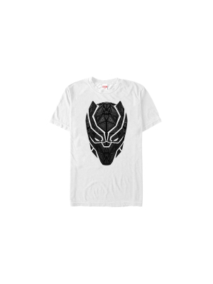 Men's Marvel Black Panther Ornate Mask T-shirt