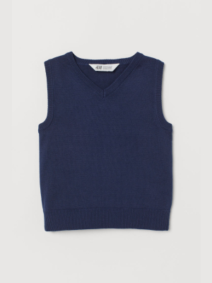 Cotton Slipover Vest