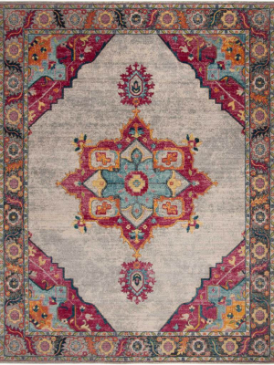 Merlot Cream/red Area Rug