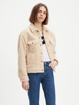 Levi's® Women's Ex-boyfriend Sherpa Trucker Jacket - Cloud Cream