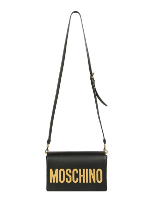 Moschino Logo Plaque Shoulder Bag